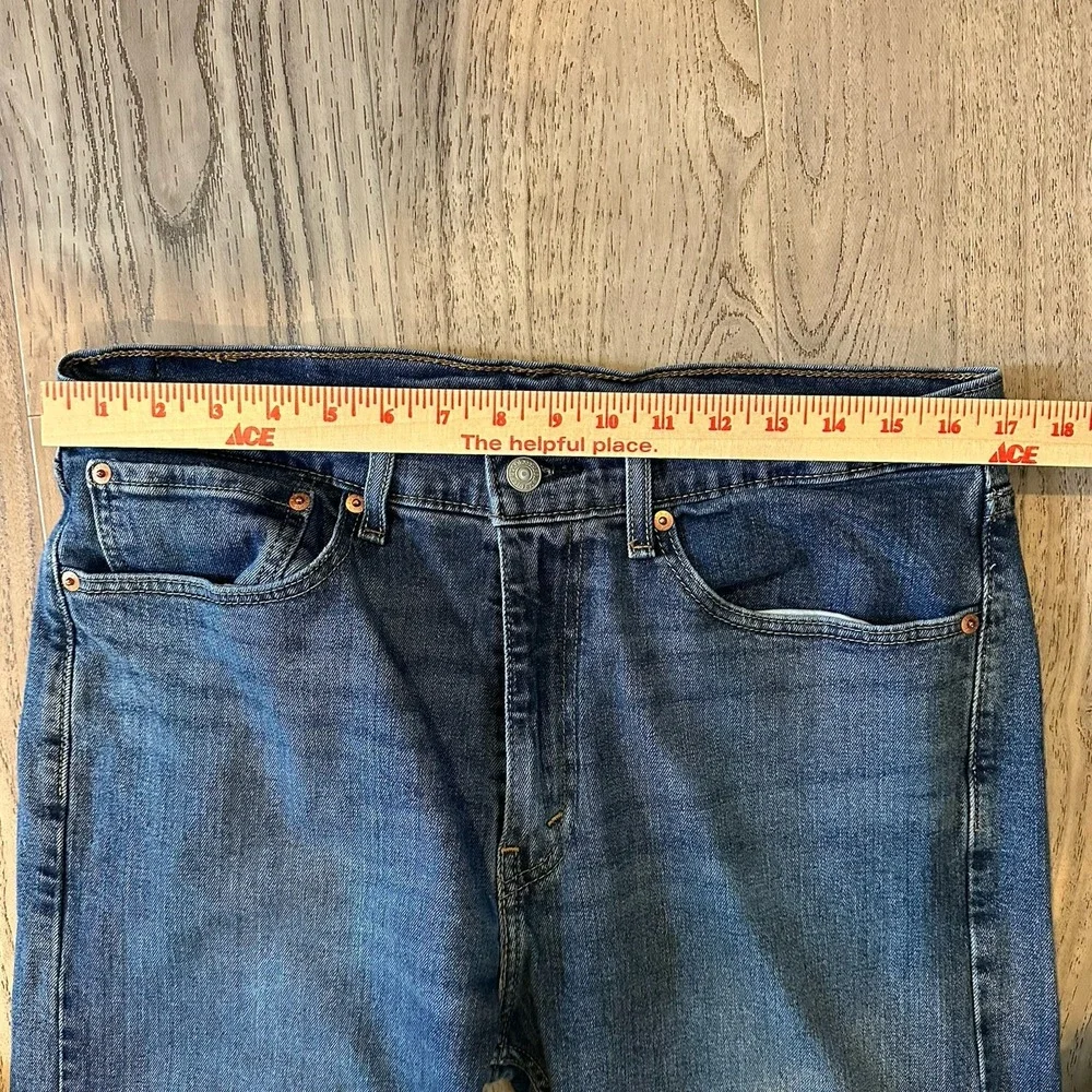 Levi's 505 Jeans Mens‎ Size 34X30 Blue Denim Cotton Classic Regular Straight Fit